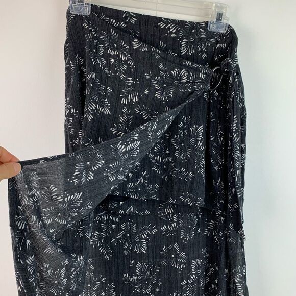 Free people women’s floral midi wrap skirt size 2 - Picture 4 of 7